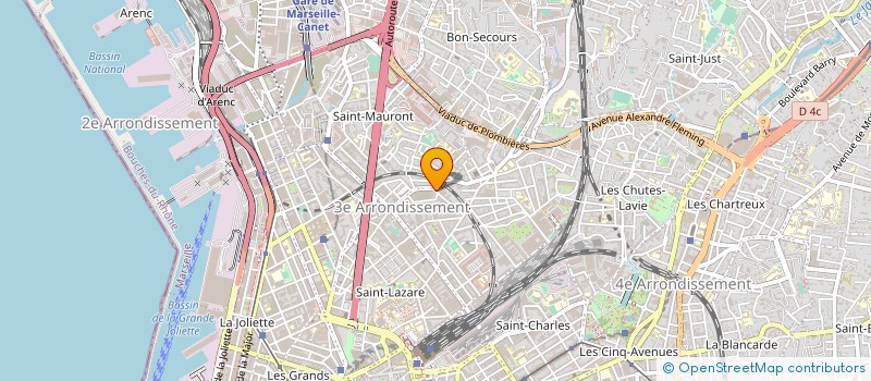 localisation de l'entreprise MISTRAL BATIMENT à MARSEILLE