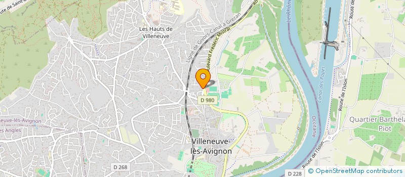 localisation de l'entreprise MISTRAL CARRAT  VILLENEUVE-LES-AVIGNON