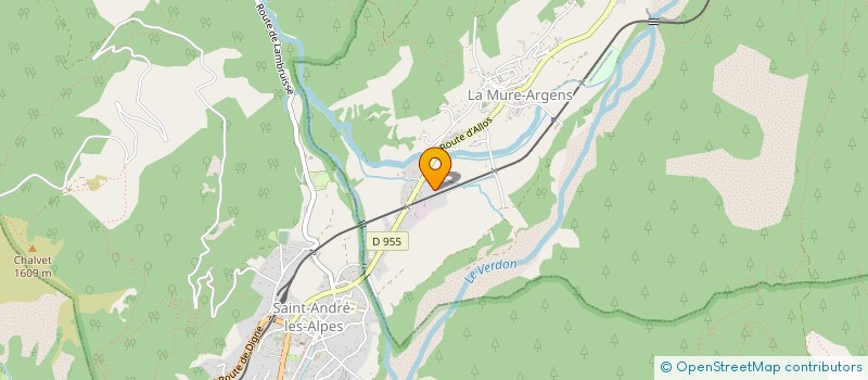 localisation de l'entreprise MISTRAL-CREISSARD  LA MURE-ARGENS