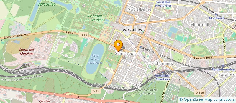 localisation de l'entreprise MISTRAL ET TRAMONTANE à VERSAILLES