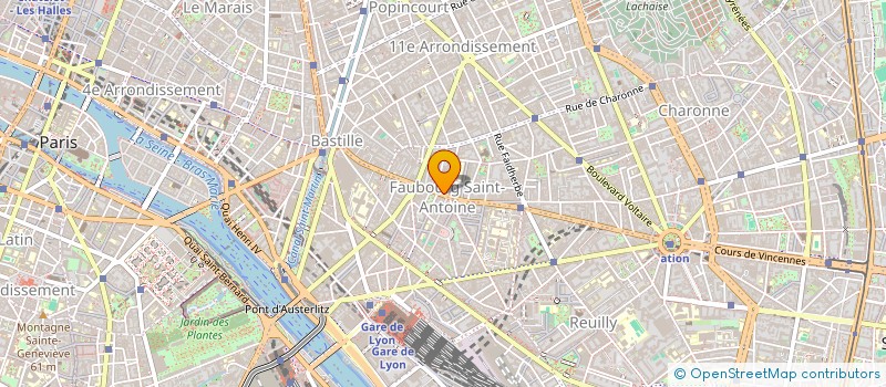 localisation de l'entreprise MISTRAL GAGNANT  PARIS 11