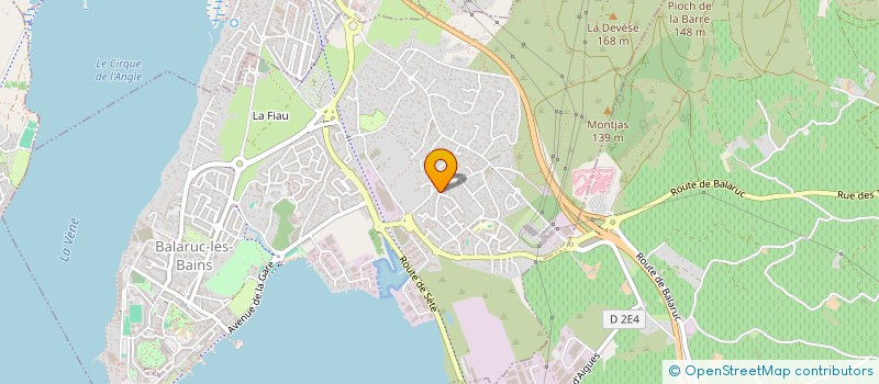 localisation de l'entreprise MISTRAL GAGNANT  BALARUC-LES-BAINS