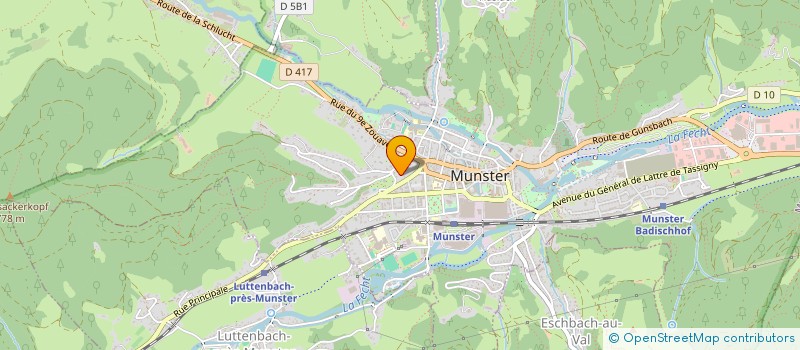 localisation de l'entreprise MISTRAL KINE DUVAL  MUNSTER