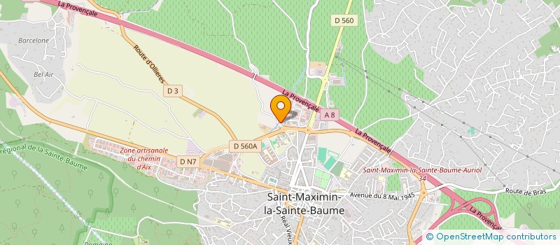 localisation de l'entreprise MISTRAL OUVERTURES à SAINT-MAXIMIN-LA-SAINTE-BAUME