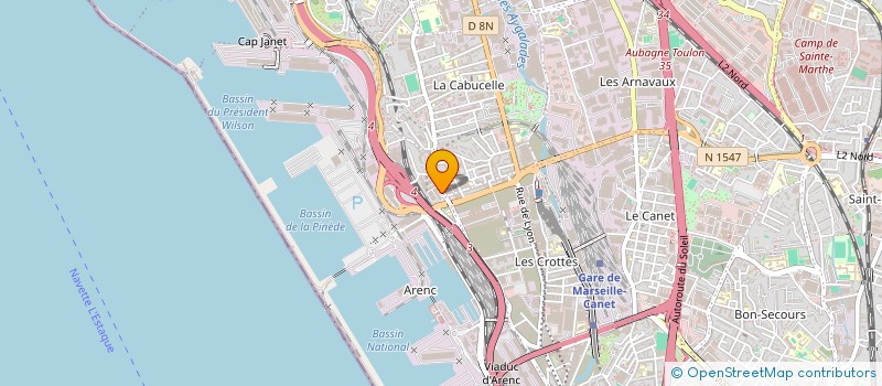 localisation de l'entreprise MISTRAL-PROPRETE-SERVICES M.P.S à MARSEILLE