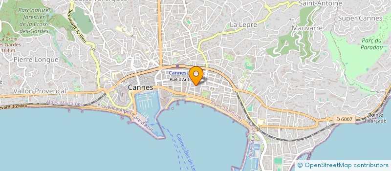 localisation de l'entreprise MISTRAL PROVENCE à CANNES