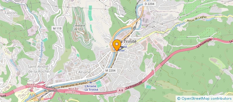 localisation de l'entreprise MISTRAL SERVICES FUNERAIRES à LA TRINITE