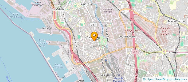 localisation de l'entreprise MISTRAL SPORTING à MARSEILLE