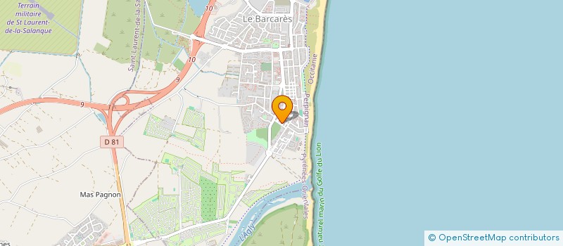 localisation de l'entreprise MISTRALE  LE BARCARES