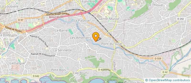 localisation de l'entreprise MISTRALL à TOULON