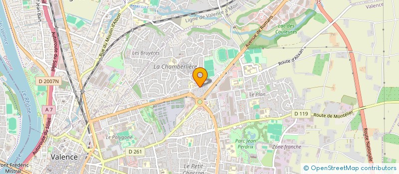 localisation de l'entreprise MISTRALTV  VALENCE