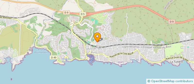 localisation de l'entreprise MISTY MUSIQUE  SAUSSET-LES-PINS