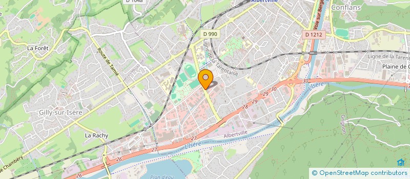 localisation de l'entreprise MISYL  ALBERTVILLE