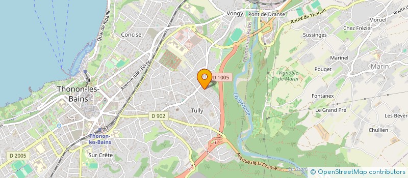 localisation de l'entreprise MIT-YOU CHARPENTE à THONON-LES-BAINS