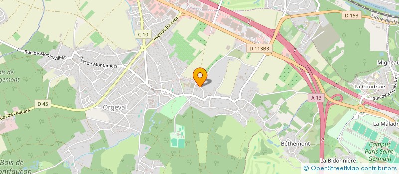 localisation de l'entreprise MITCHELL GORE INVEST à ORGEVAL