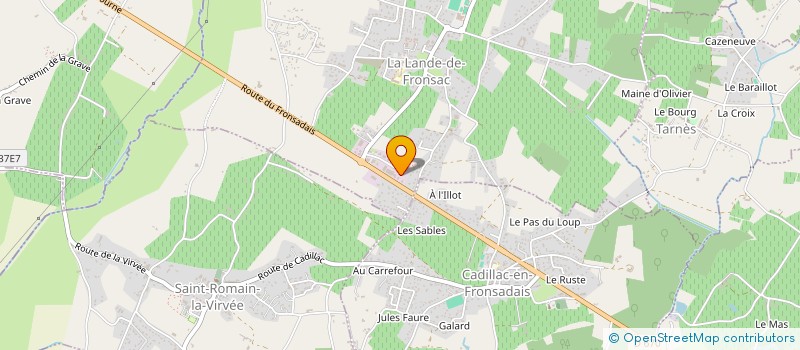 localisation de l'entreprise MITCHINCO à LA LANDE-DE-FRONSAC