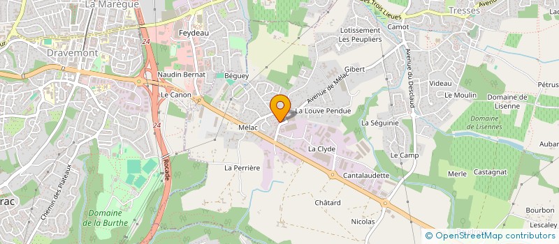 localisation de l'entreprise MITEA à TRESSES