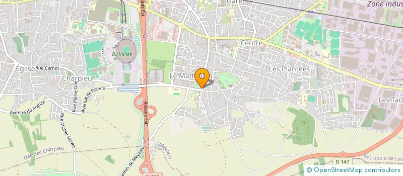 localisation de l'entreprise MITECH  MEYZIEU