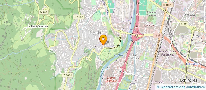 localisation de l'entreprise MITES AU LOGIS  SEYSSINS