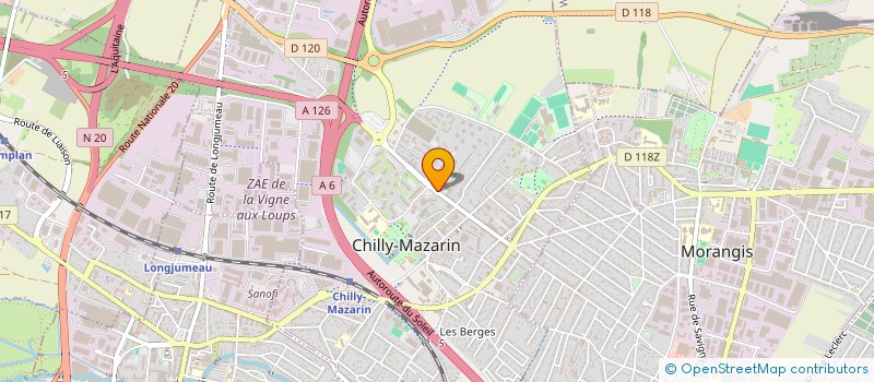 localisation de l'entreprise MITHRA MINI MARKET  CHILLY-MAZARIN