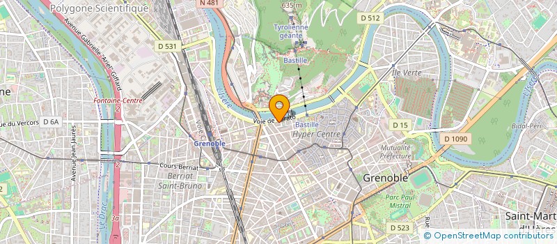 localisation de l'entreprise MITI à GRENOBLE