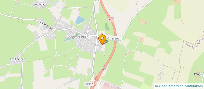 localisation de l'entreprise MITJET INTERNATIONAL à MAGNY-COURS