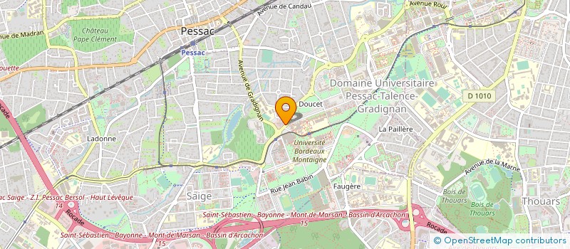 localisation de l'entreprise MITOPROD à PESSAC