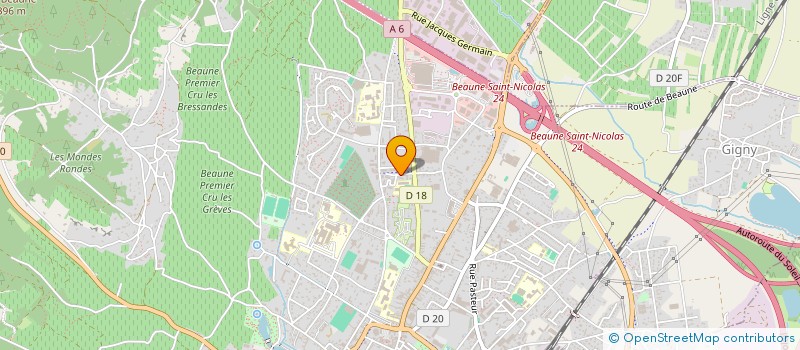 localisation de l'entreprise MITOU à BEAUNE