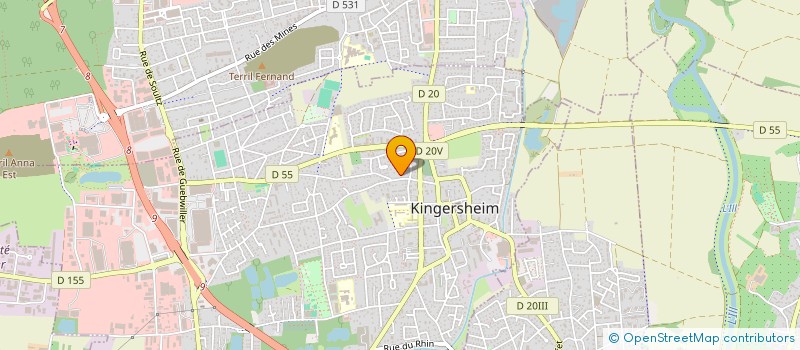 localisation de l'entreprise MITRANO DEPARIS  KINGERSHEIM