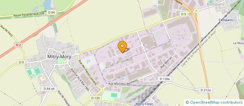localisation de l'entreprise MITRY PRIMEURS à MITRY-MORY