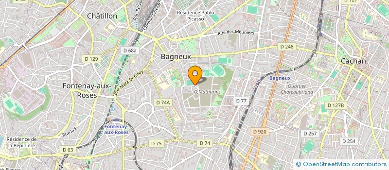 localisation de l'entreprise MITSHIO& FILS à BAGNEUX