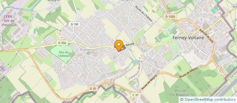 localisation de l'entreprise MITSUKOSHIMAE  PREVESSIN-MOENS