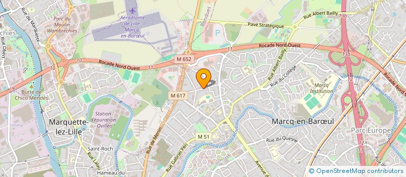 localisation de l'entreprise MITTENAERE à MARCQ-EN-BARŒUL