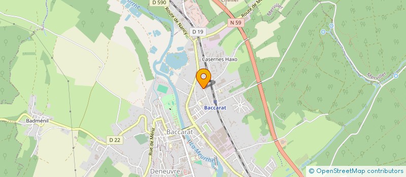 localisation de l'entreprise MIVABAR  BACCARAT