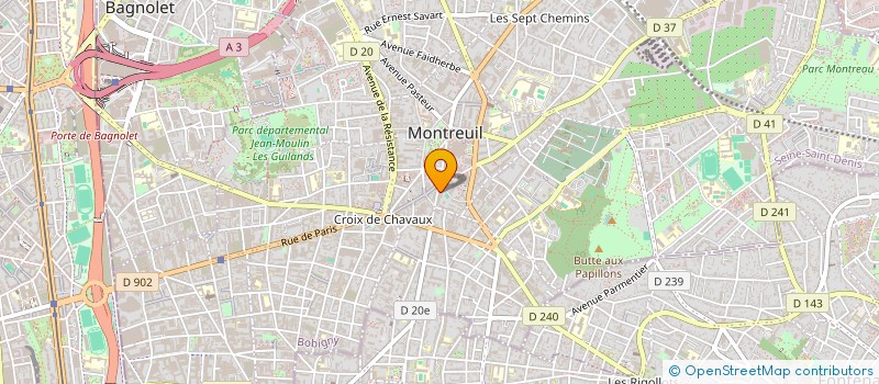 localisation de l'entreprise MIWA à MONTREUIL
