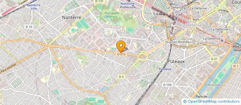 localisation de l'entreprise MIWA  NANTERRE