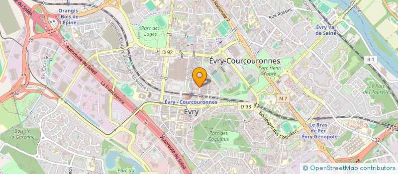 localisation de l'entreprise MIX EVRY à EVRY-COURCOURONNES