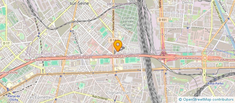 localisation de l'entreprise MIX & GOAL PARTNERS à SAINT-OUEN-SUR-SEINE