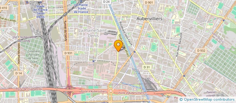 localisation de l'entreprise MIX MIX  AUBERVILLIERS