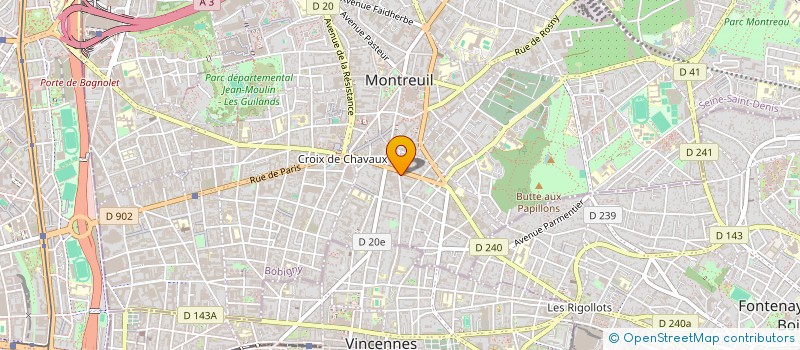 localisation de l'entreprise MIXA LOISIRS à MONTREUIL