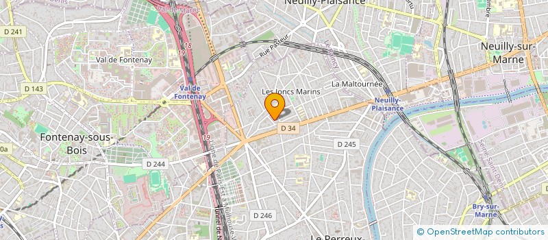 localisation de l'entreprise MIXART ASSOCIATION à LE PERREUX-SUR-MARNE