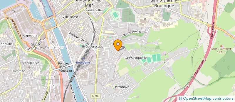 localisation de l'entreprise MIXED MARTIAL ART-PANCRACE ACADEMIE à BOULOGNE-SUR-MER