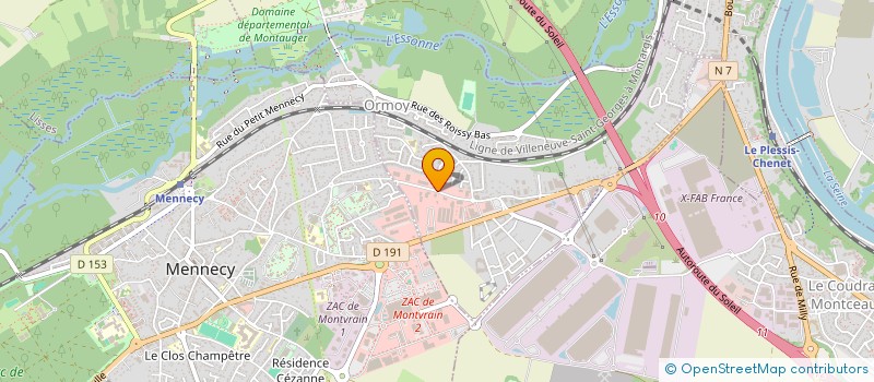 localisation de l'entreprise MIXPOMPE à ORMOY