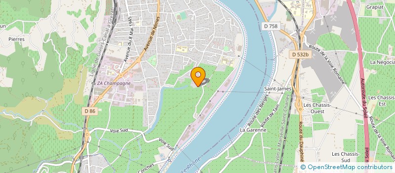 localisation de l'entreprise MIXT COMPOSITES RECYCLABLES MCR à TOURNON SUR RHONE