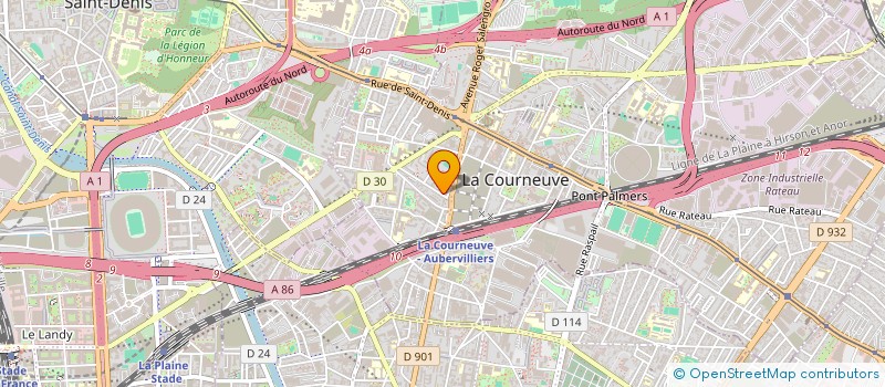 localisation de l'entreprise MIXTO IMMOBILIER à LA COURNEUVE
