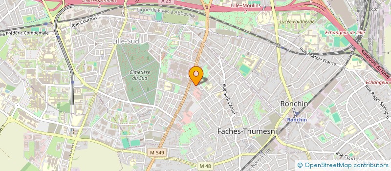 localisation de l'entreprise MIZANE à FACHES-THUMESNIL