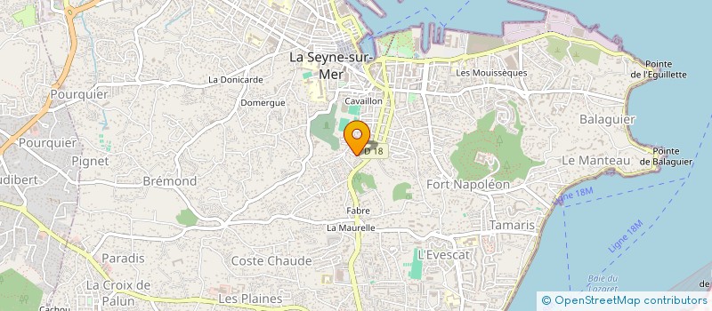localisation de l'entreprise MIZENBIERE à LA SEYNE-SUR-MER