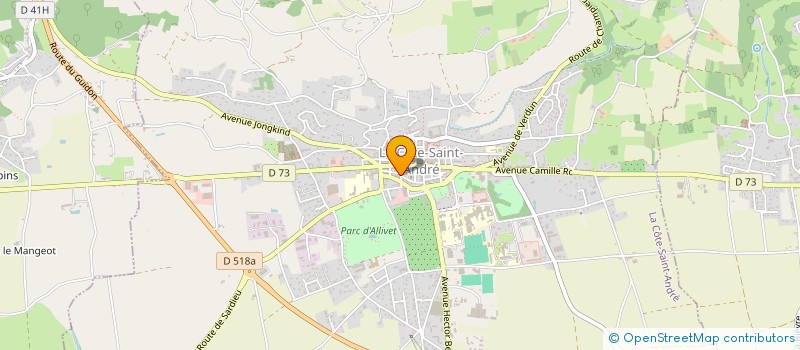 localisation de l'entreprise MIZEPH à LA COTE-SAINT-ANDRE