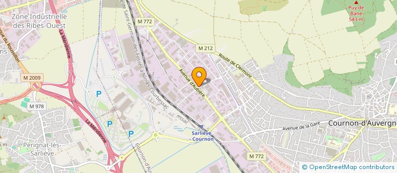 localisation de l'entreprise MIZO  COURNON-D'AUVERGNE