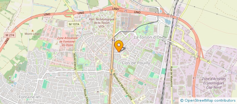 localisation de l'entreprise MIZU à DIJON